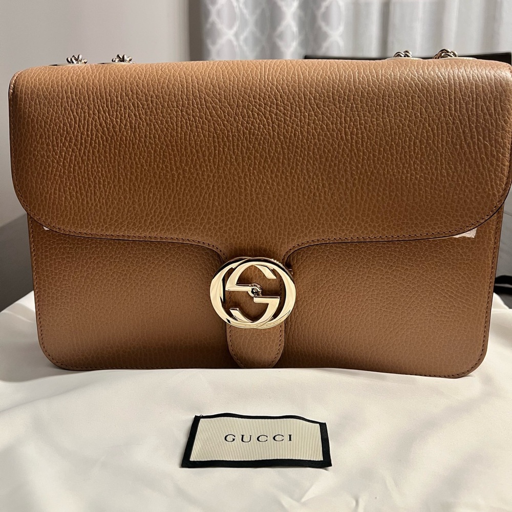 Gucci Beige Leather Crossbody/Shoulder Bag